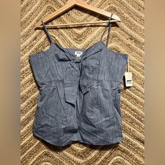 a.n.a Tops - A.N.A Women's Faux Denim Tank Top with Front Bow,Size XL,NWT